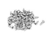 4.2mmx13mm Thread Stainless Steel Phillips Pan Head Self Tapping Screws 50pcs