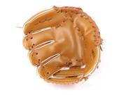 Basemam Outfield 9.8 Long Brown Faux Leather Softball Baseball Glove