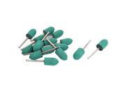 Unique Bargains 15pcs 3mm Straight Shank 12mmx20mm Cone Head Rubber Mounted Point Grinding Bit