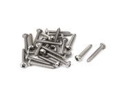 Unique Bargains M5.5x38mm Thread Phillips Pan Head Self Tapping Drilling Screws Bolts 25pcs