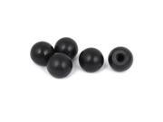 Unique Bargains M8 x 29mm Female Threaded Plastic Machine Handles Drilled Balls Knobs Black 5pcs