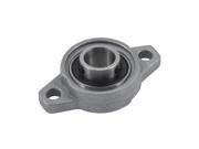 Unique Bargains Insert 15mm Dia KFL002 Metal Bore Pillow Flange Block Bearing