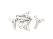 5pcs 304 Stainless Steel M5x16mm Wing Bolt Butterfly Screws Fasteners