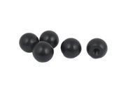 Unique Bargains M10 x 29mm Female Thread Plastic Machine Handles Drilled Balls Knobs Black 5pcs