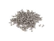 Unique Bargains M1.4x4mm Thread Nickel Plated Phillips Round Head Self Tapping Screws 200pcs