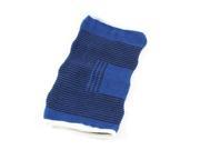 Unique Bargains Elastic Striped Outdoor Sports Elbow Support Brace Arm Joint Protector Blue