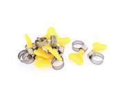 9 16mm Range Band Stainless Steel Worm Gear Fuel Line Hose Clamps 10 Pcs