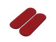 Unique Bargains 2 Pcs Self Adhesive Plastic Reflective Decal Sticker Sign Red