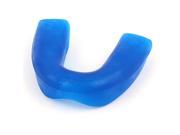 Blue Soft Plastic Single Layer Kickboxing Boxing Mouth Gum Guard Shield w Case