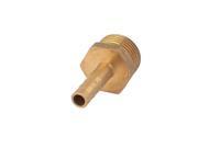 3 8PT x 4mm 2 Way Brass Pneumatic Pipe Air Hose Barb Coupler Fitting