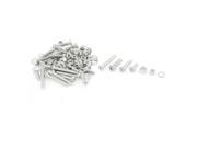 Unique Bargains Stainless Steel Phillips Pan Head Screw Nut Washers Set Assortment Kit
