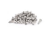 Unique Bargains 4.8mm x 21mm Phillips Cross Drive Pan Head Self Tapping Screw Fasteners 50 Pcs