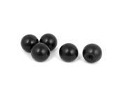 Unique Bargains M6 x 29mm Female Threaded Plastic Round Machine Handles Balls Knobs Black 5pcs
