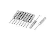 10pcs 1 4 Hex Shank PH0 2mm Tip Magnetic S2 Steel Phillips Screwdriver Bits