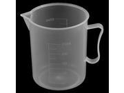 Kitchen Plastic Water Liquid Graduated Measuring Cup Beaker Clear White 250ml