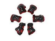 6 in 1 Children Skating Cycling Wrist Guard Knee Brace Elbow Pad Protective Gear Set