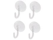 4pcs Home Kitchen Bathroom Suction Cup Wall Hooks Hanger