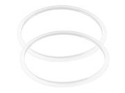 Unique Bargains Pressure Cooker Gasket Sealing Ring 20cm Inner Dia Clear White 2 Pcs