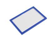 Blue Plastic Frame ID Card Holder Display Case Pouch Cover