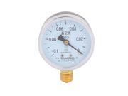 Round Dial Male Thread Pneumatic 0.1 0 Mpa Pressure Gauge Measure Tool