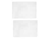 2pcs Clear Name Horizontal ID Card Holder Case Sleeves Protector Cover