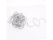 30pcs Stainless Steel S Hooks for Hanging Pots Spoon Bags Coat Hooks