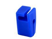 Household Kitchen Utensil Silicone Pot Pan Clip Spoon Spatula Rest Holder Blue