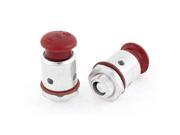 Home Kitchen Pressure Cooker Safety Valve Red Silver Tone 9.5mm Male Thread 2pcs
