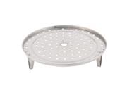 Household Stainlss Steel Steaming Rack Tray Stand Silver Tone 24cm Diameter