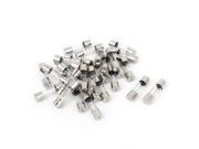 AC 250V 6.3A Quick Blow Acting Type Glass Tube Fuses 5mm x 20mm 30 Pcs