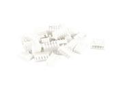 Unique Bargains 15PCS 5 Pin 2.54mm Pitch Straight Mounting Pin Headers White