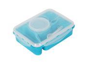 Unique Bargains Home School Office Plastic Microwave Bento Lunch Food Soup Box Container Case