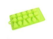 Kitchen Coffee Shop Silicone Rectangle Cake Candy Chocolate Mold Green
