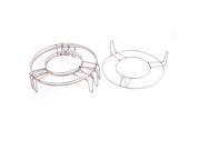 Unique Bargains Kitchen Stainless Steel Round Steaming Rack Stand 7 Inch x 2 Inch 4 Pcs