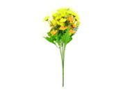 Artificial Chrysanthemum Flower Bouquet Wedding Home Garden Decor Yellow Orange