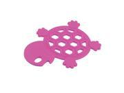 Unique Bargains Silicone Tortoise Shaped Bowl Pot Pad Holder Coaster Table Placemat Mat Fuchsia