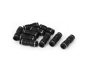 6mm to 6mm Pneumatic Air Pipe Quick Fitting Coupler Connector Adapter 10pcs