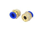 10mm Tube 1 2BSP Male Thread Quick Air Fitting Coupler Connector 2pcs