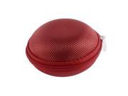 Earphone Headset Mini Hard Carry Storage Pouch Bag Case Holder Red