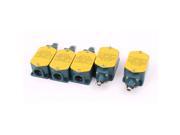 5Pcs DPST 1NO 1NC Momentary Parallel Roller Plunger Push Button Limit Switch
