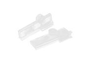 Plastic Rotatable Drink Milk Food Pack Bag Sealing Sealed Clip Clamp Clear 2pcs