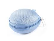 Unique Bargains Blue Carrying Hard Carry Storage Pouch Bag Case Holder for Headphone Earphone