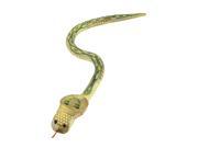 23 Beige Green Notched Wooden Articulated Scary Snake Toy