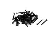 Global Bargains M2.5x25mm 10.9 Carbon Steel Countersunk Head Hex Socket Screw Black 40pcs Global Bargains M2.5x25mm 10.9 Carbon Steel Countersunk Head Hex Socket Screw Black 40pcs
