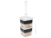 Global Bargains Fish Tank Aquarium Clear Plastic Multi Layer Water Cleaning Corner Filter 27cm Global Bargains Fish Tank Aquarium Clear Plastic Multi Layer Water Cleaning Corner Filter 27cm