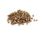M3 x 6mm Brass Cylinder Injection Molding Knurled Threaded Embedment Nuts 500PCS M3 x 6mm Brass Cylinder Injection Molding Knurled Threaded Embedment Nuts 500PCS