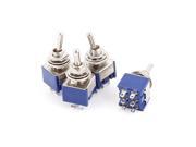 4 Pcs 3 Positions 6 Terminals DPDT Latching ON-OFF-ON Mini Toggle Switch 6A 125V 4 Pcs 3 Positions 6 Terminals DPDT Latching ON-OFF-ON Mini Toggle Switch 6A 125V