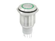 Green LED Lamp 12V SPDT Momentary Flat Push Button Switch 250VAC 3A Green LED Lamp 12V SPDT Momentary Flat Push Button Switch 250VAC 3A