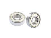 Unique Bargains 2Pcs 6202 ZZ Single Row Wheel Roller Shielded Deep Groove Ball Radial Bearings Unique Bargains 2Pcs 6202 ZZ Single Row Wheel Roller Shielded Deep Groove Ball Radial Bearings
