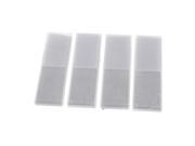 Global Bargains 15 x 5cm Silver Tone Plastic Rim Adhesive Reflective Sticker Pad 4pcs Global Bargains 15 x 5cm Silver Tone Plastic Rim Adhesive Reflective Sticker Pad 4pcs